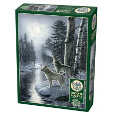 Cobble Hill Jigsaw Puzzle: Wolves By Moonlight